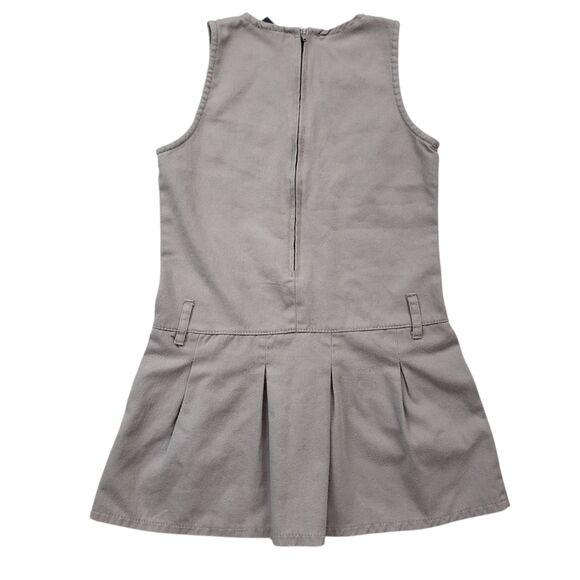 Eddie Bauer School Uniform Jumper Dress Girls 6X Khaki Pockets Kids - Picture 6 of 7